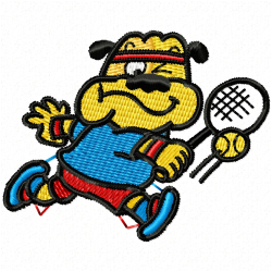 Tennis Embroidery Design 12 Tennis Embroidery Design 12